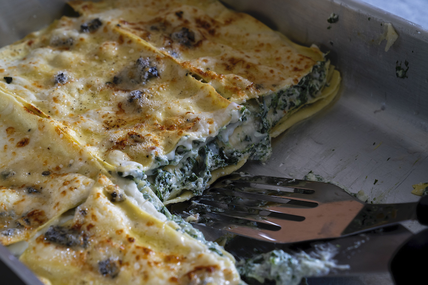 Lasagna bianca e verde