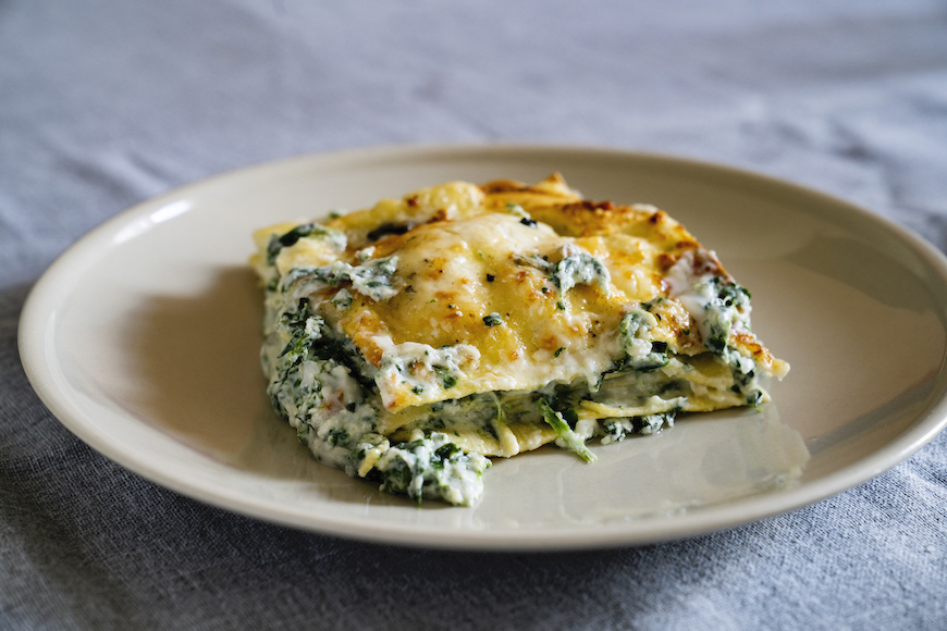 Lasagna bianca e verde