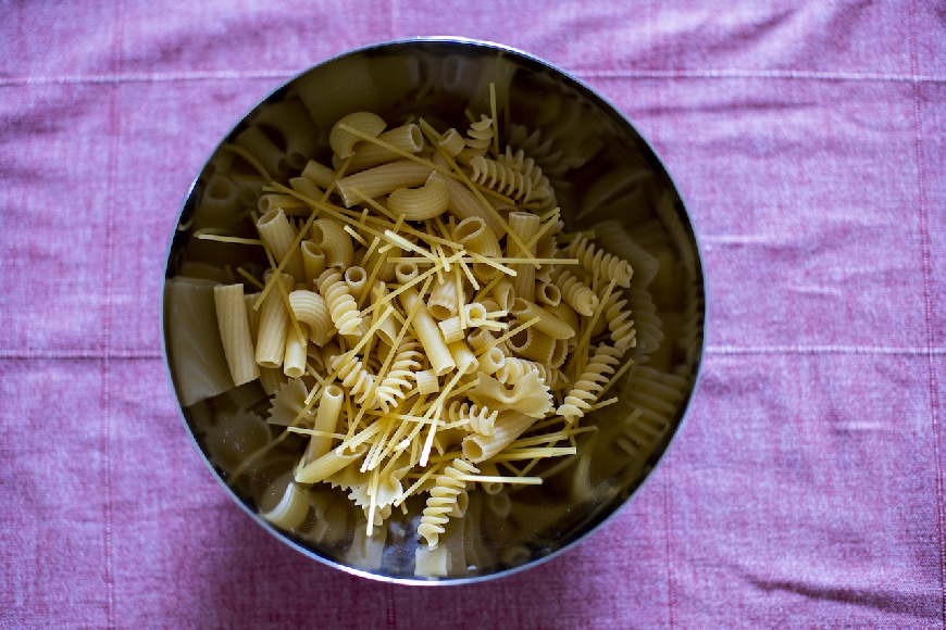 Pasta mista di recupero con il capuliato