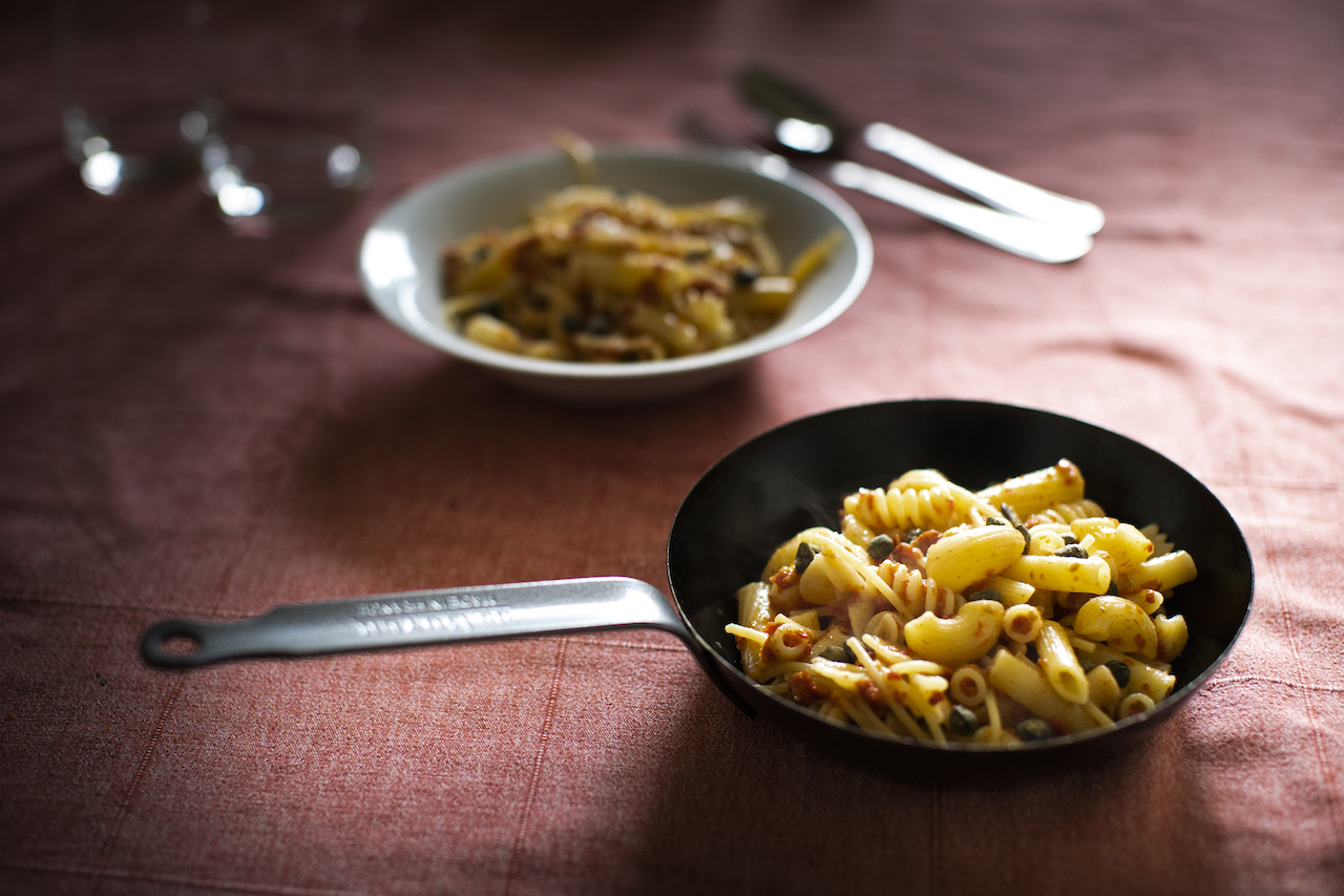 Pasta mista di recupero con il capuliato