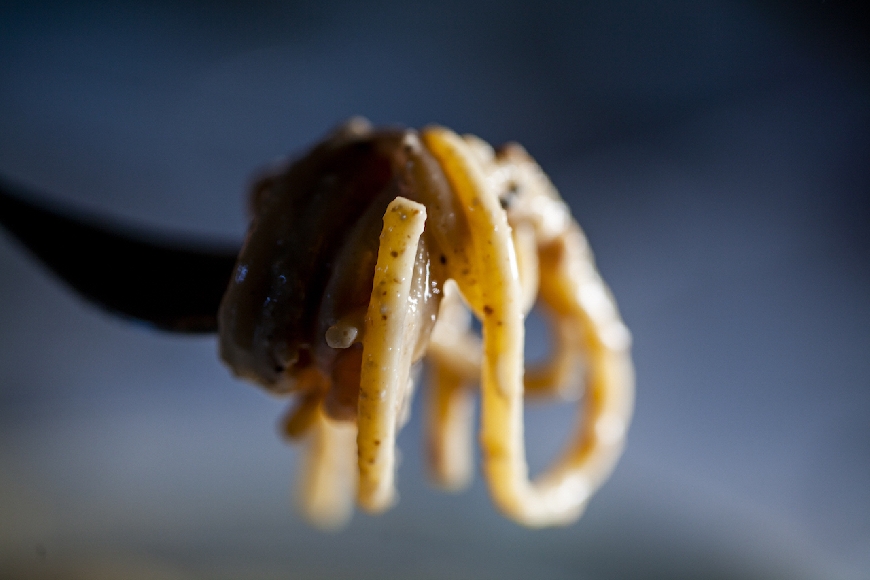 Linguine caci e noci