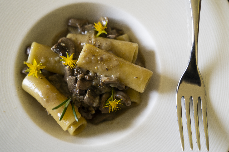 Ziti e rognone di capretto