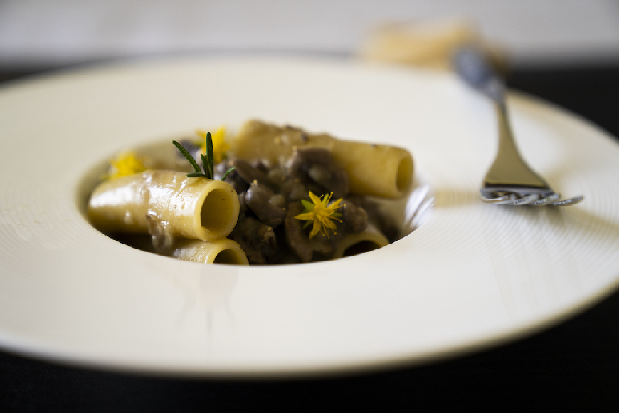 Ziti e rognone di capretto