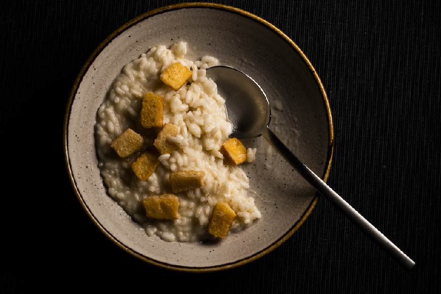 Come un riso, più di un riso: parmigiana e croste di parmigiano